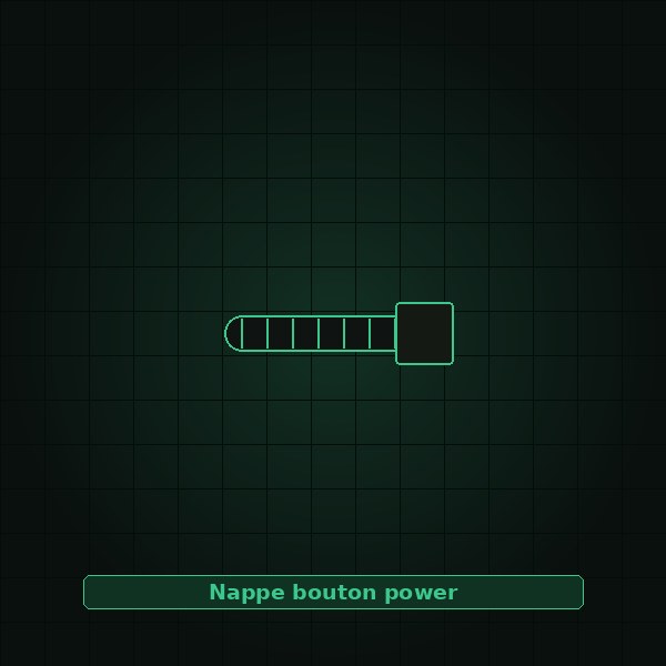 Nappe bouton power